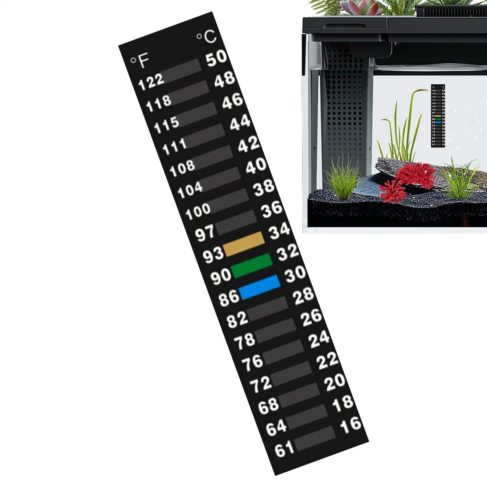 Candle Making Thermometer - 温度ストリップLCD環境追跡ステッカー水槽冷蔵庫冷凍庫用温度検出ストリップ
