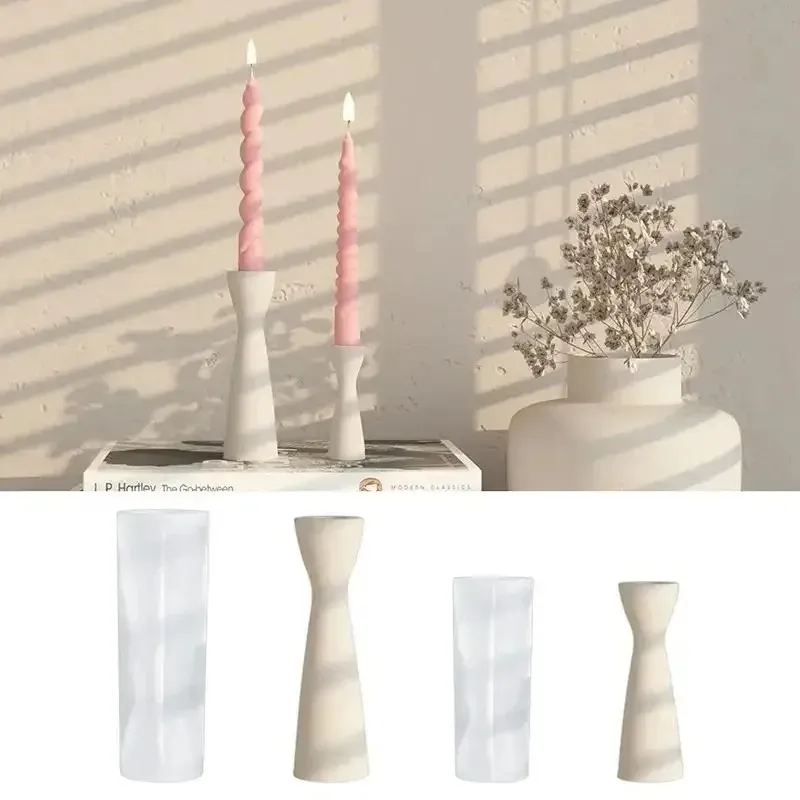 Candle Making Place - 2026年新作 キャンドルホルダー シリコンキャンドル型 DIYキャンドル 石膏ベースオーナメント キャンドル製造用型