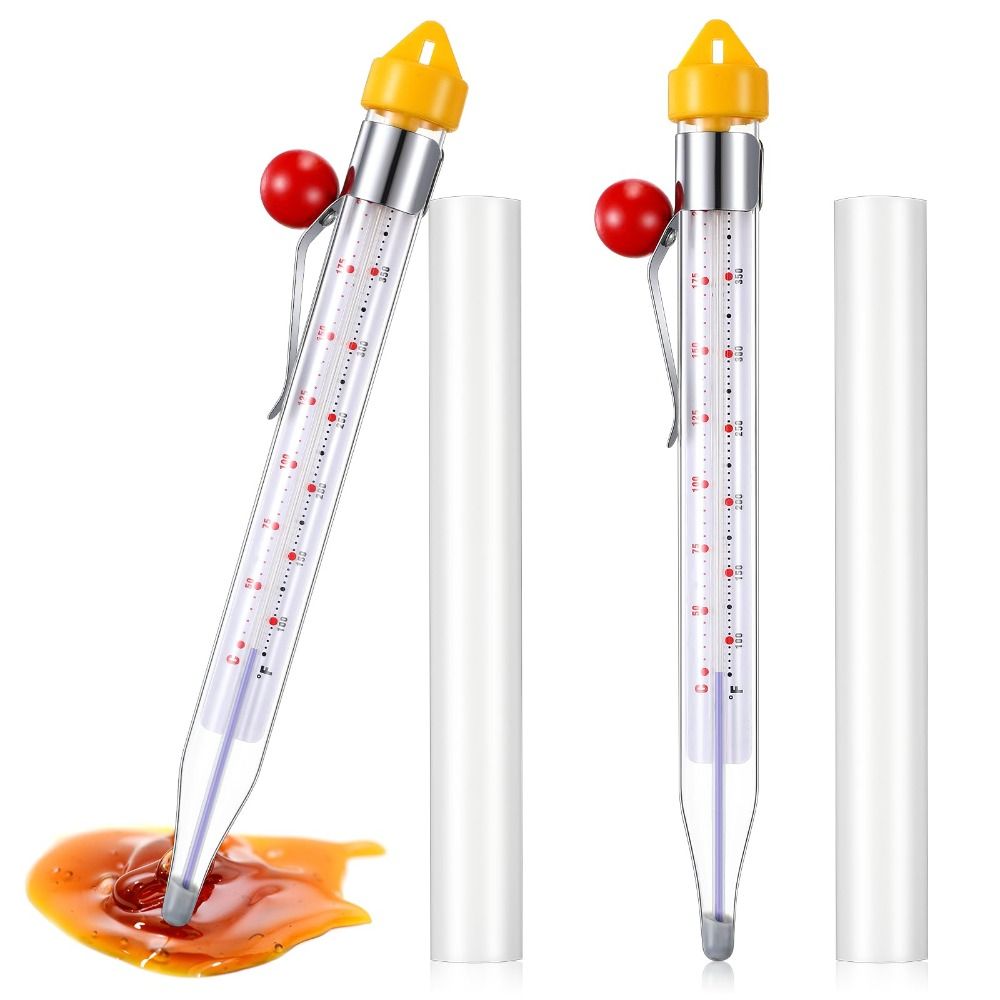Candle Making Thermometer - 50-200 ℃ キャンディ温度計 瞬時測定 ポットクリップ付き 調理用食品温度計