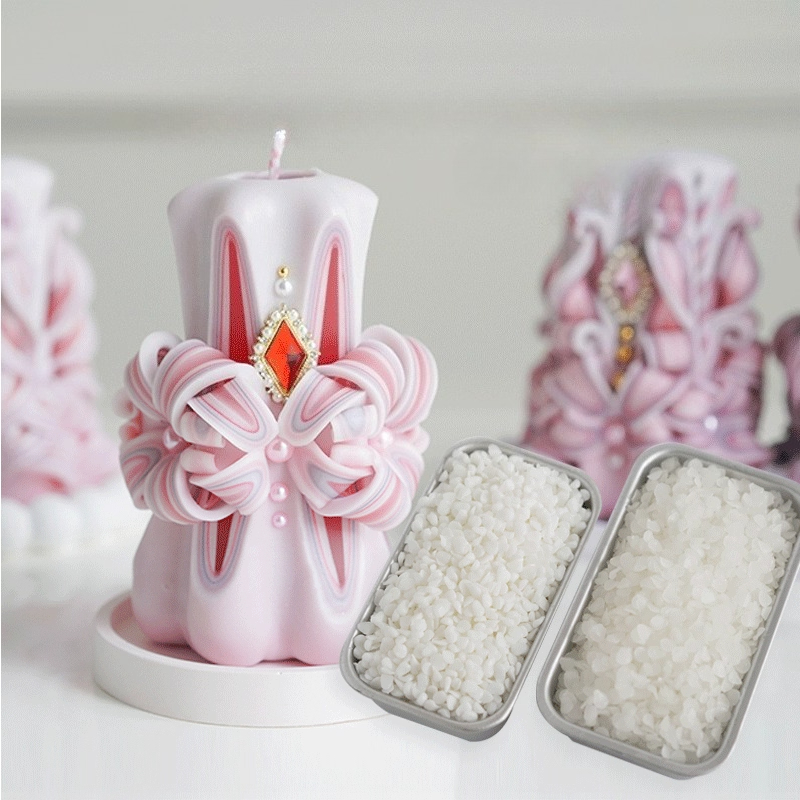 Candle Making Raw Material - 1KG 彫刻香り付きキャンドル原料 58度蜜蝋 手作りDIY彫刻キャンドル型 ワックス素材 キャンドル製作用品