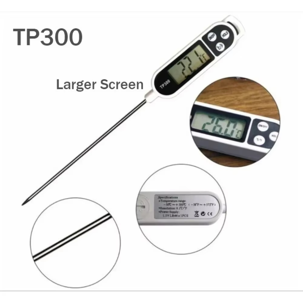食品温度計 TP300 デジタルキッチン水油温度計 肉調理用 - Candle Making Thermometer のレビューと価格