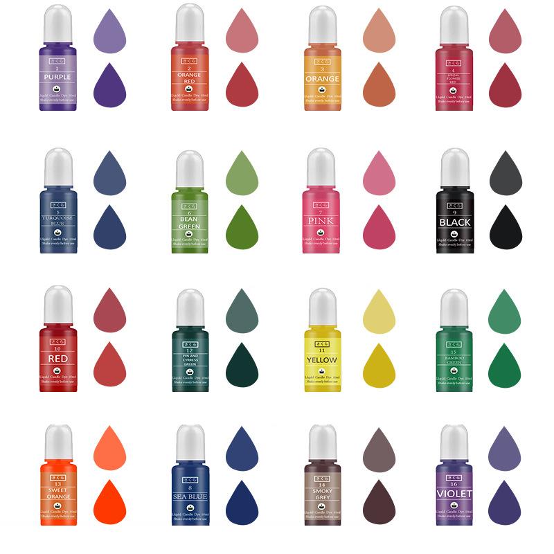 10 ミリリットル/ボトルキャンドルワックス顔料着色剤非毒性 - Candle Dye Chip のレビューと価格