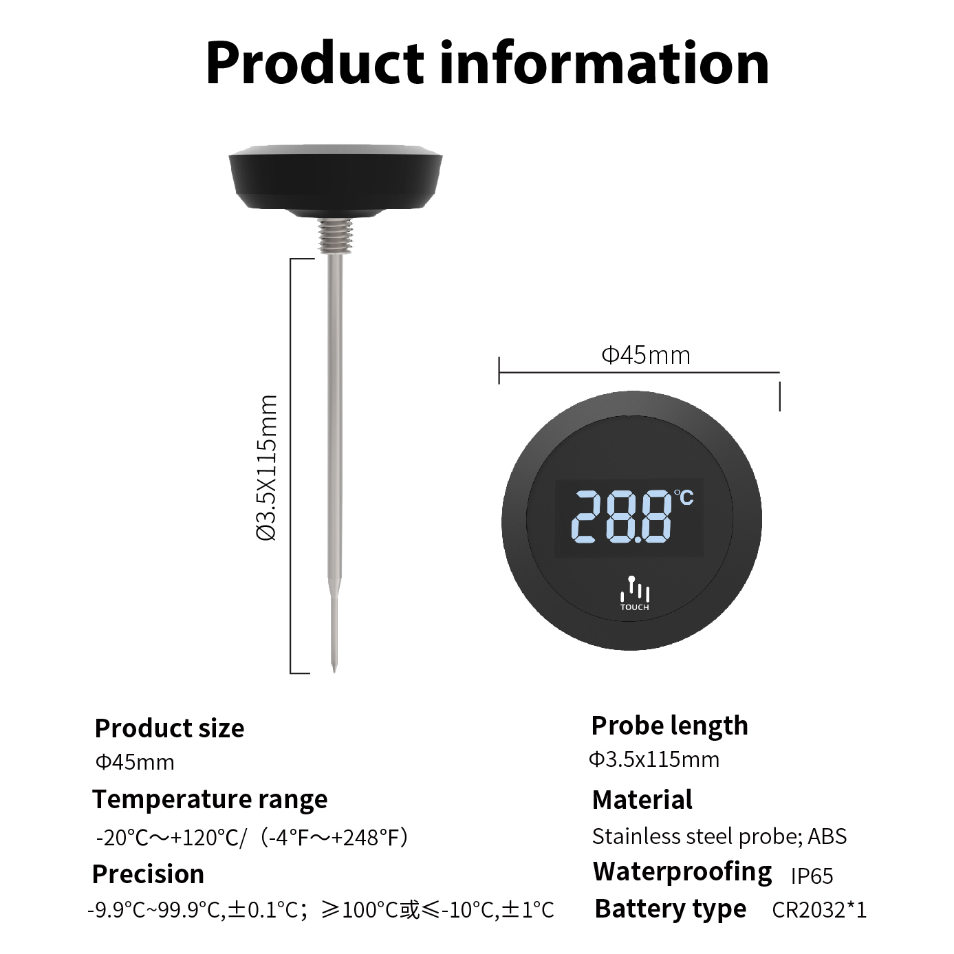 コーヒー用ミルク泡立て温度計 – クリップ付きステンレススチ - Candle Making Thermometer のレビューと価格
