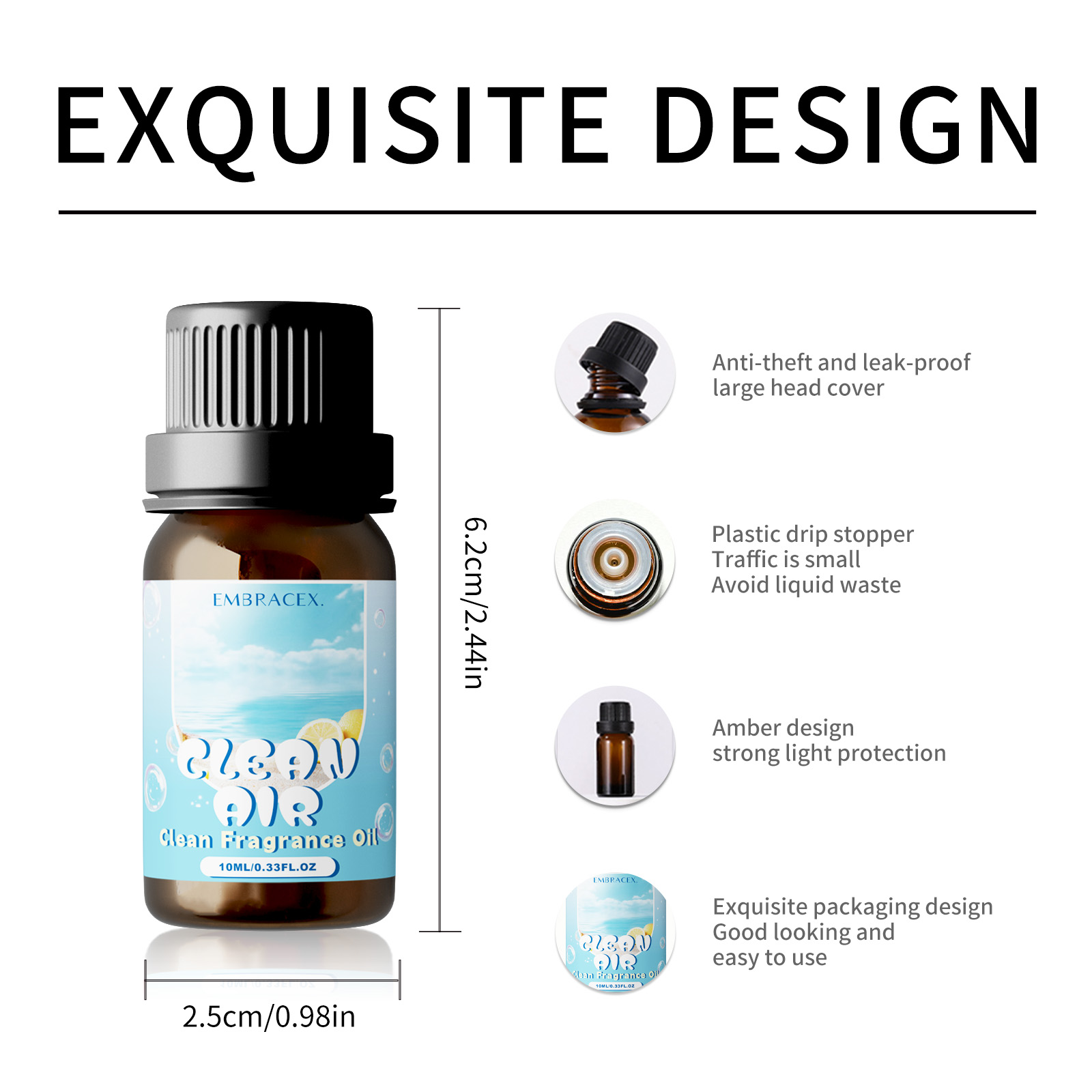 10 ミリリットルクリーンエアエッセンシャルオイルレモンラベ - Candle Making Raw Material のレビューと価格