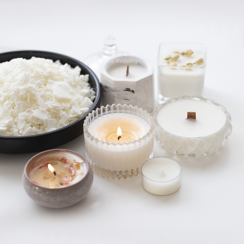 アロマテラピー用の純粋な天然大豆ワックス,製造用の手作りワッ - Candle Making Raw Material のレビューと価格