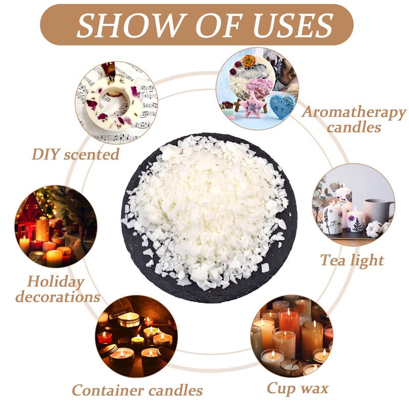 天然の純粋な大豆ワックスフレークの香りのキャンドル,原材料, - Candle Making Raw Material のレビューと価格