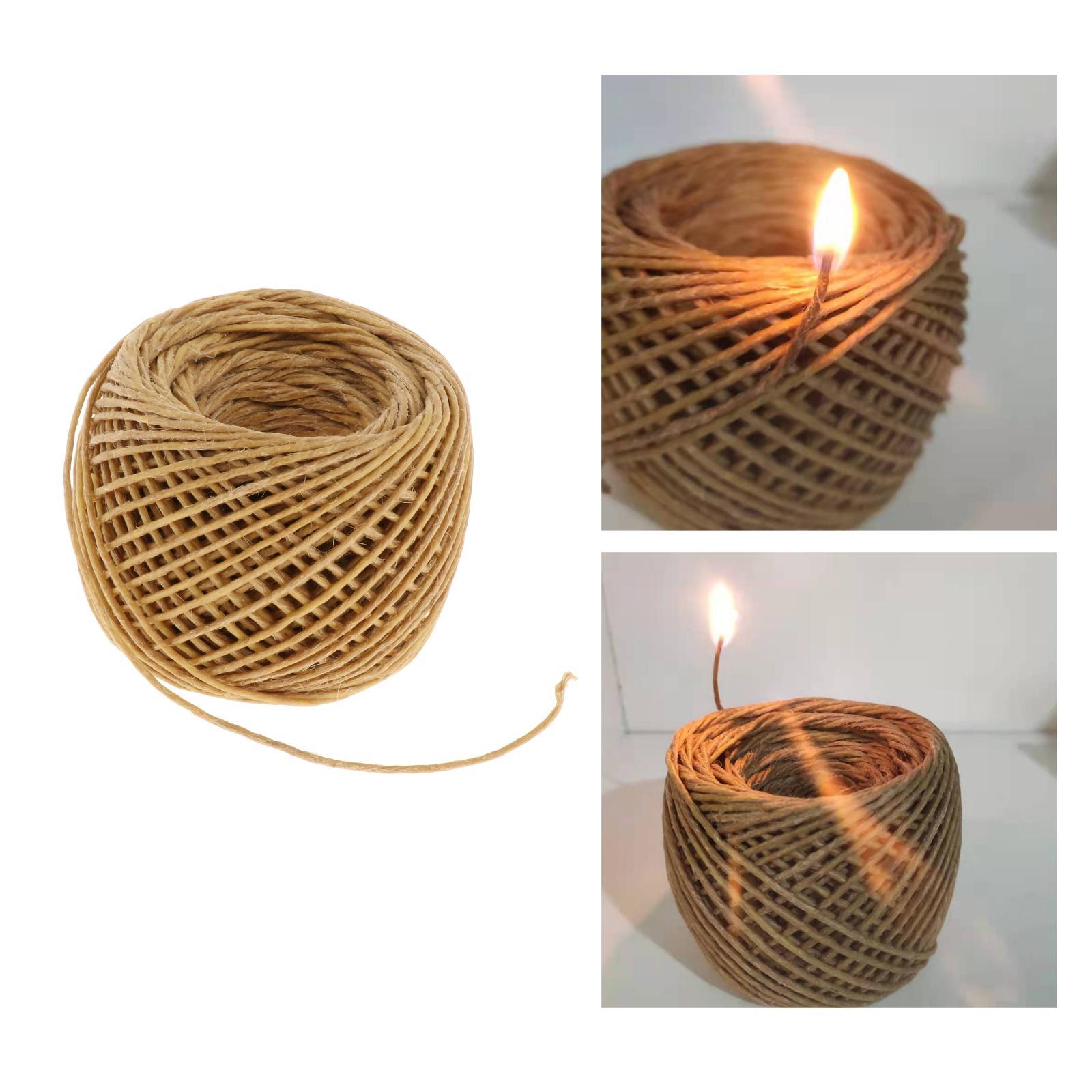 キャンドル芯 天然蜜蝋 ヘンプワックスコード エコフレンドリ - Candle Making Raw Material のレビューと価格