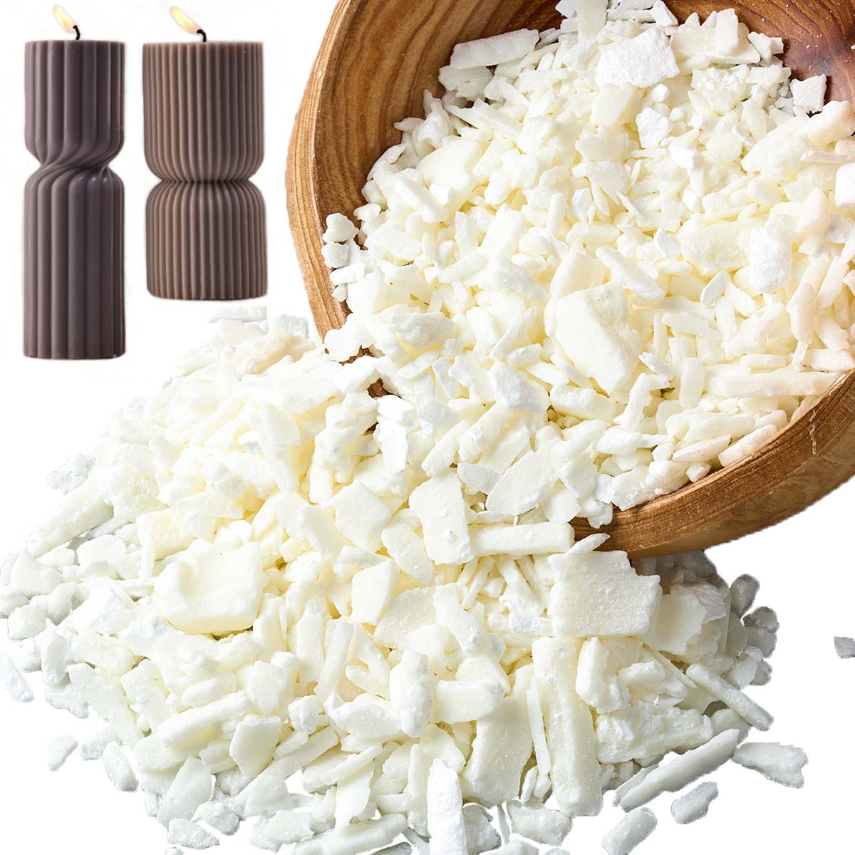 1 ポンドピュアホワイト大豆ワックス DIY 手作りキャンド - Candle Making Raw Material のレビューと価格