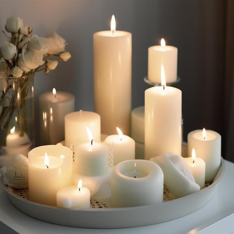 キャンドルを作るための綿よだれかけのセット,無煙ワックス,コ - Candle Making Raw Material のレビューと価格