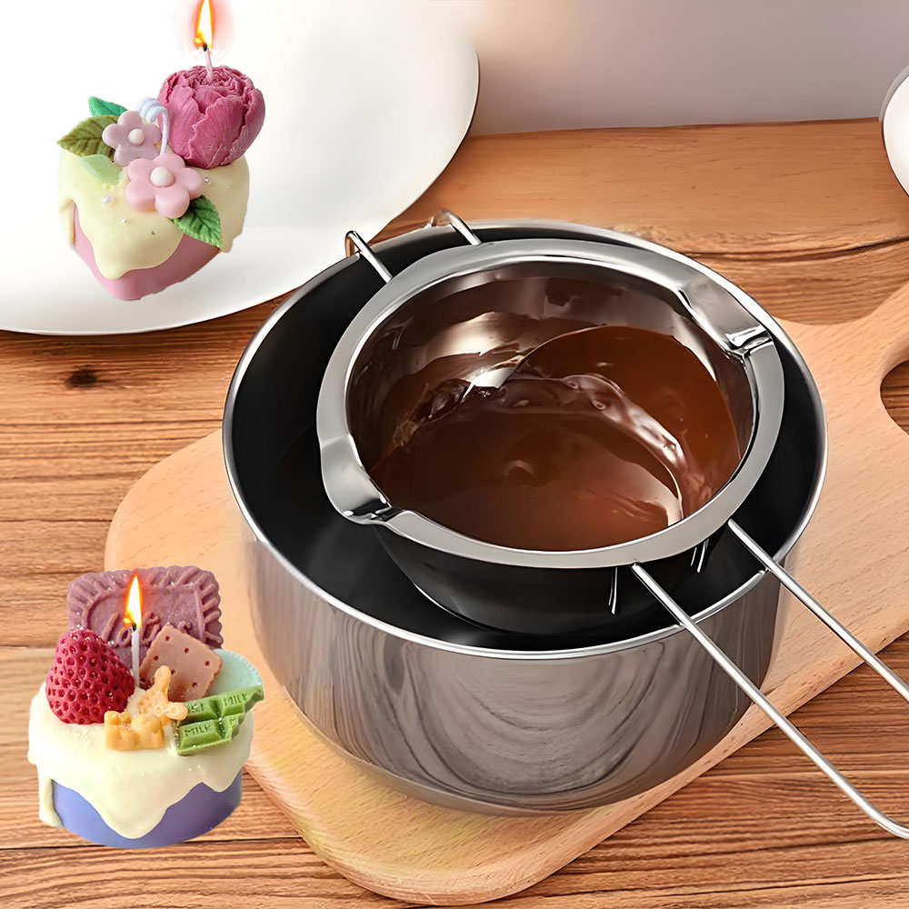 2 ピース/セット複数の容量キャンドルワックスるつぼ断熱ハン - Candle Making Thermometer のレビューと価格