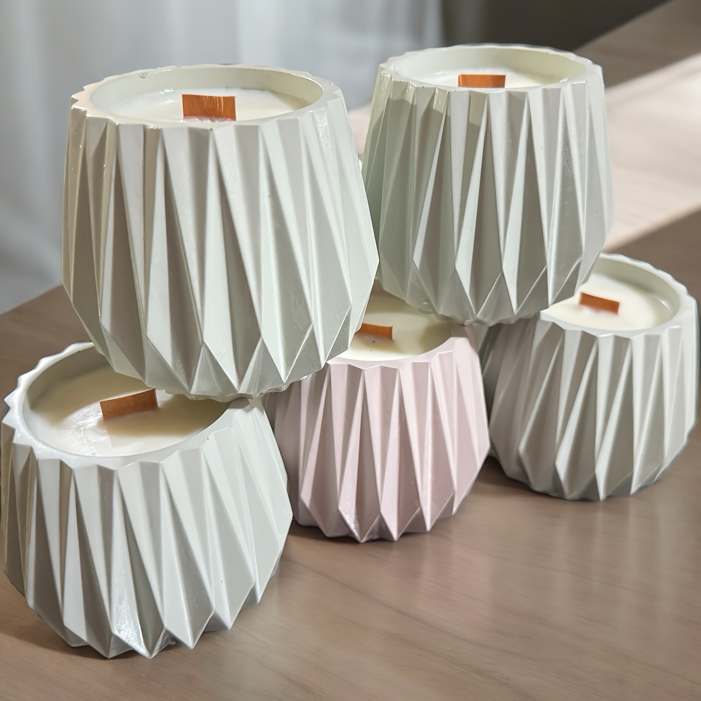 カットサーフェスキャンドルカップシリコンモールド、DIY石膏 - Candle Making Guide のレビューと価格