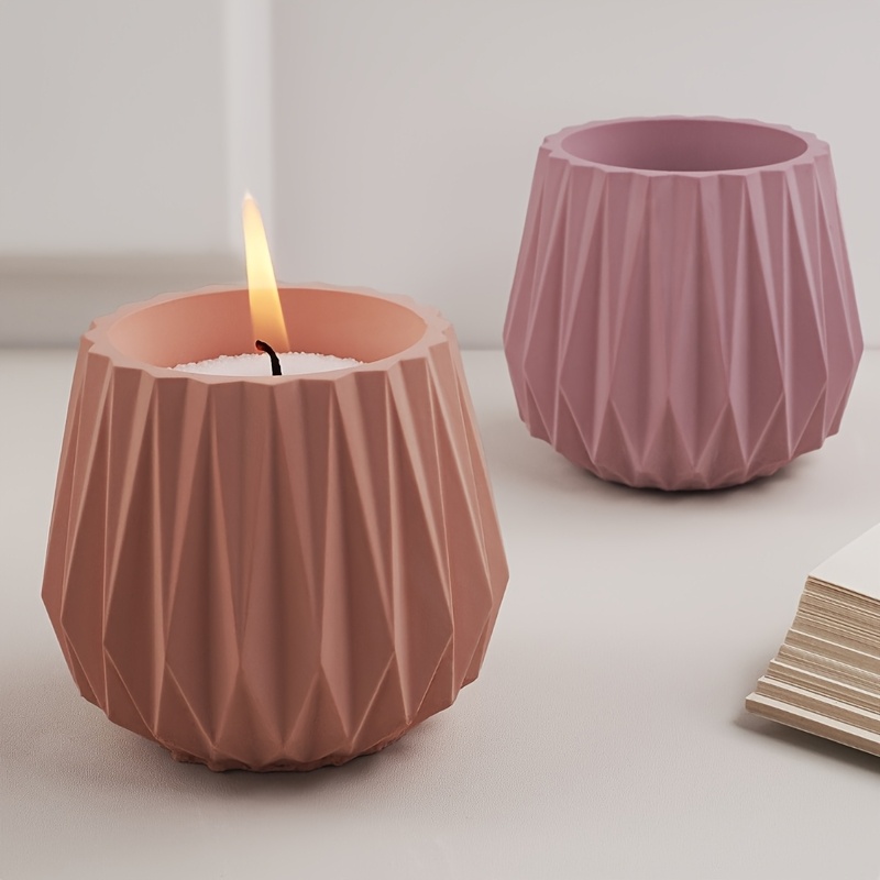 カットサーフェスキャンドルカップシリコンモールド、DIY石膏 - Candle Making Guide のレビューと価格