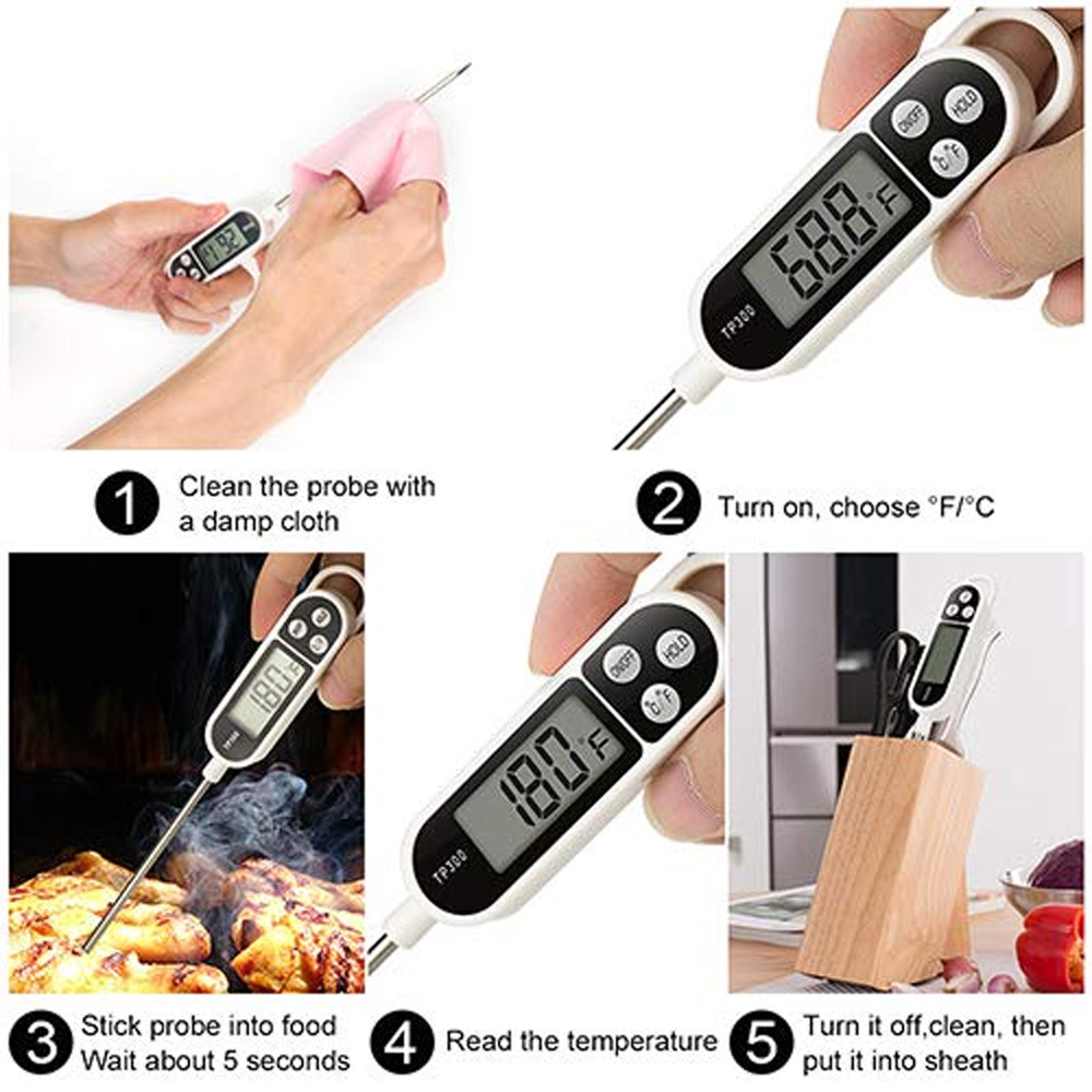 1個入り デジタル肉用温度計 調理用 キッチン BBQ用 プ - Candle Making Thermometer のレビューと価格