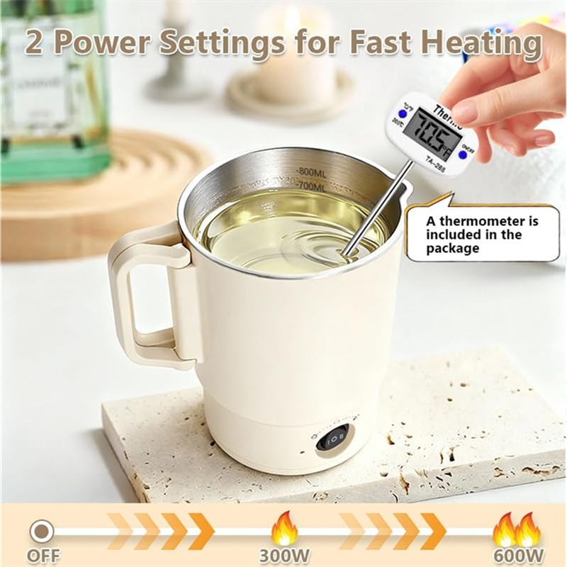A49I-電気ワックス溶解ポットキット、温度計付き、800M - Candle Making Thermometer のレビューと価格