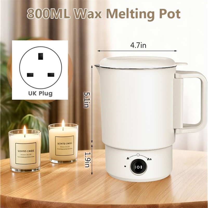 A49I-電気ワックス溶解ポットキット、温度計付き、800M - Candle Making Thermometer のレビューと価格