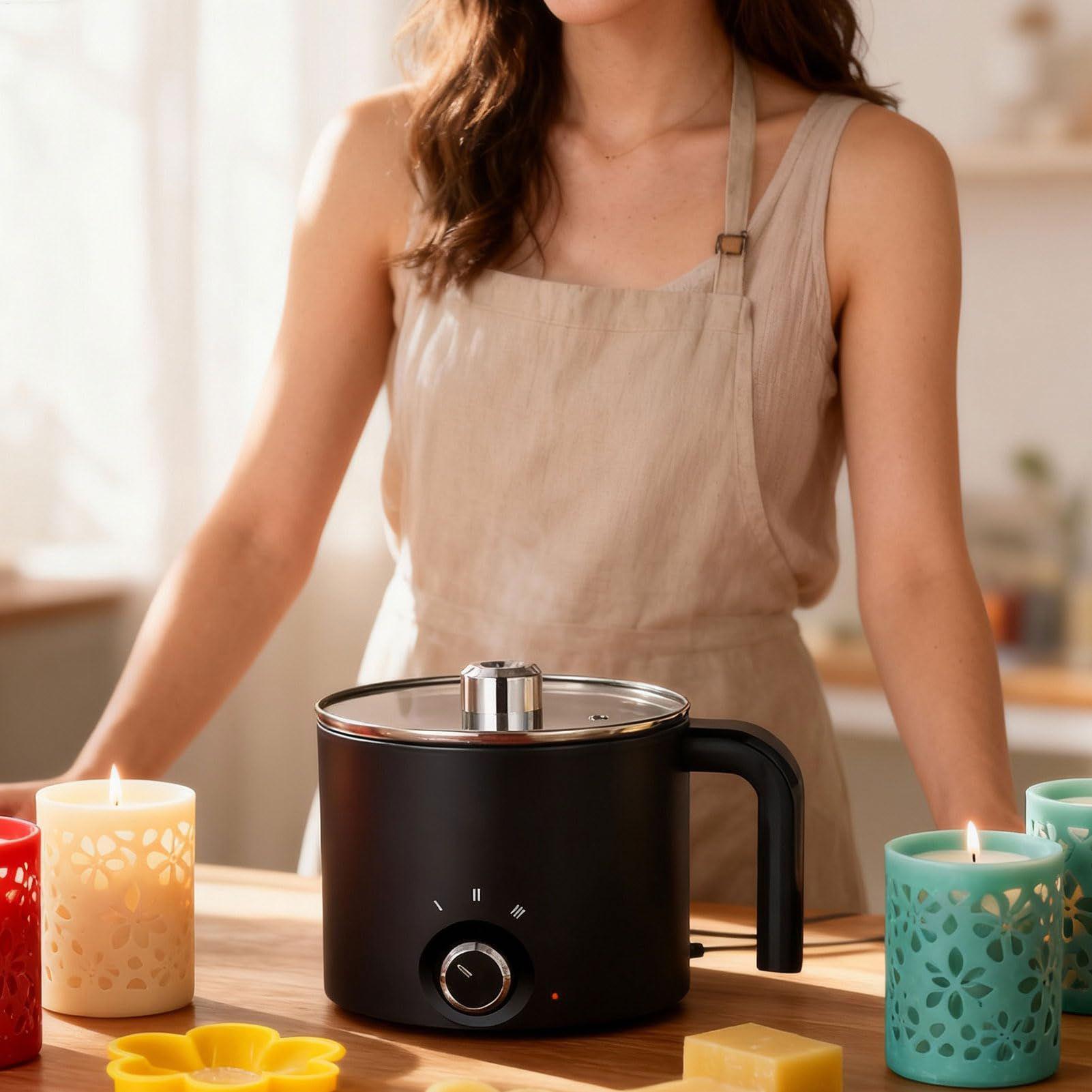 キャンドルワックスメルター 1.5L 電気耐熱ピッチャーワッ - Candle Making Thermometer のレビューと価格