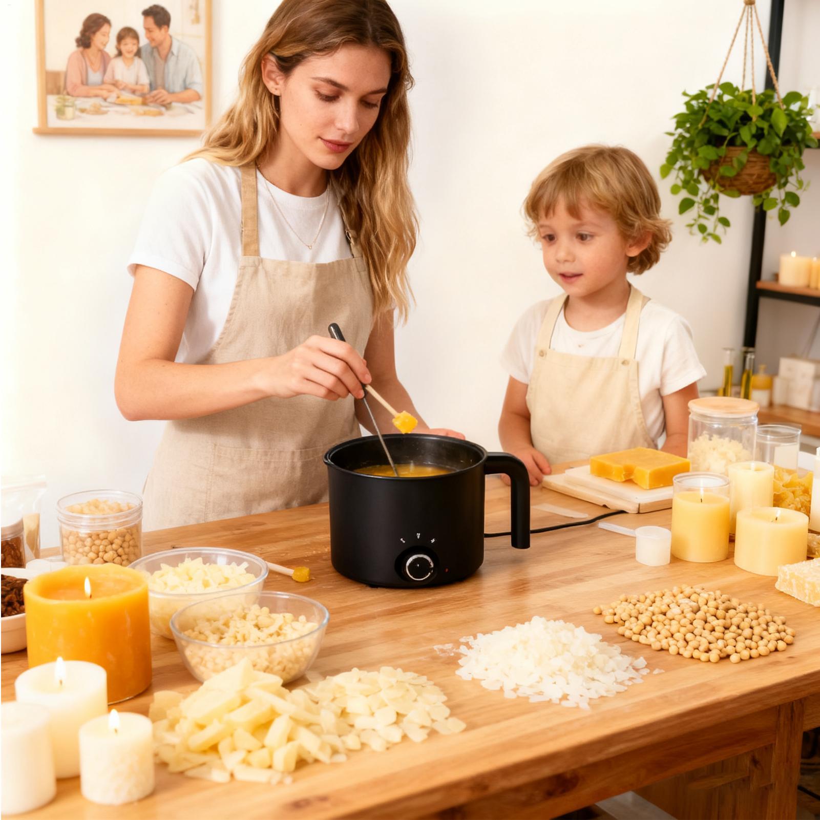 キャンドルワックスメルター 1.5L 電気耐熱ピッチャーワッ - Candle Making Thermometer のレビューと価格